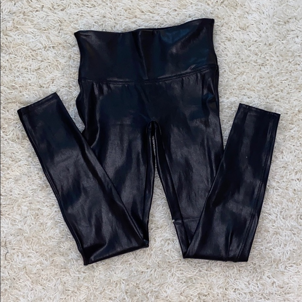 Faux leather leggings